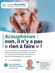 article nice matin sur les acouphenes