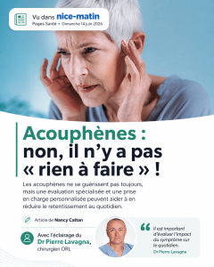 article nice matin sur les acouphenes